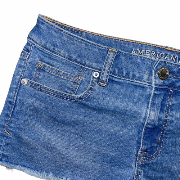 American Eagle Light Distressed Stretch Shorts 8 - Picture 2 of 9